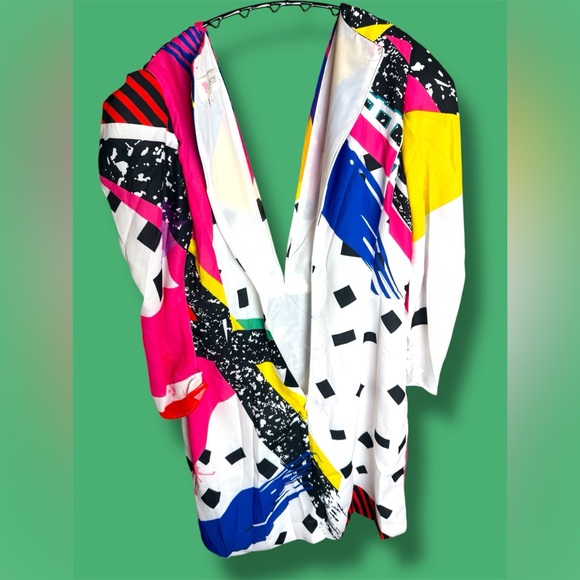 L'ATISTE Multicolor Abstract Women's Mini Dress - Picture 3 of 6